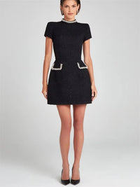 Load image into Gallery viewer, Radiant Allure: Shiny Elegant Mini Dress for Women