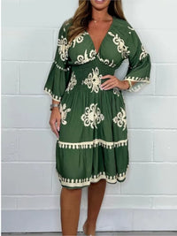 Load image into Gallery viewer, Elegant V-Neck Midi Dress – Effortless Grace for Every Occasion