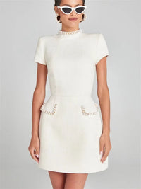 Load image into Gallery viewer, Radiant Allure: Shiny Elegant Mini Dress for Women